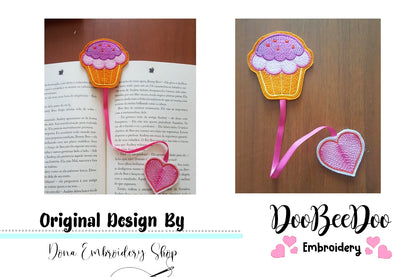 Cupcake Bookmarker - ITH Project - Machine Embroidery Design
