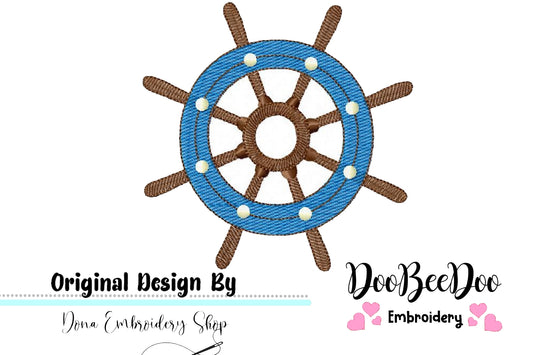 Rudder - Fill Stitch - Machine Embroidery Design