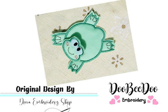 Frog Coaster - ITH Project - Machine Embroidery Design