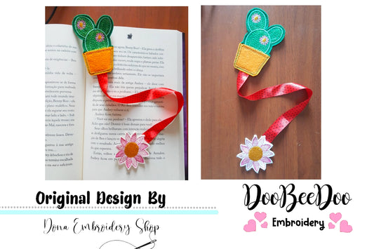 Cactus Bookmarker - ITH Project - Machine Embroidery Design