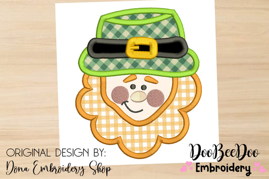 Cute Leprechaun - Applique - Machine Embroidery Design