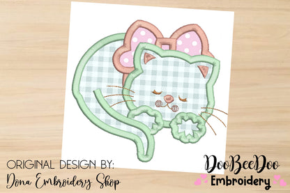 Sleeping Cat - Applique