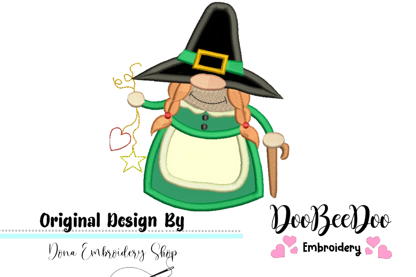 Gnome Lady - Applique