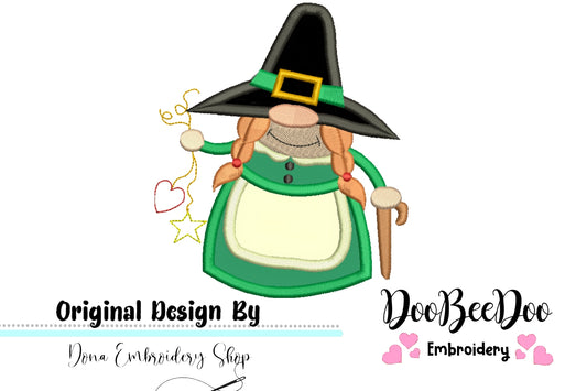 Gnome Lady - Applique