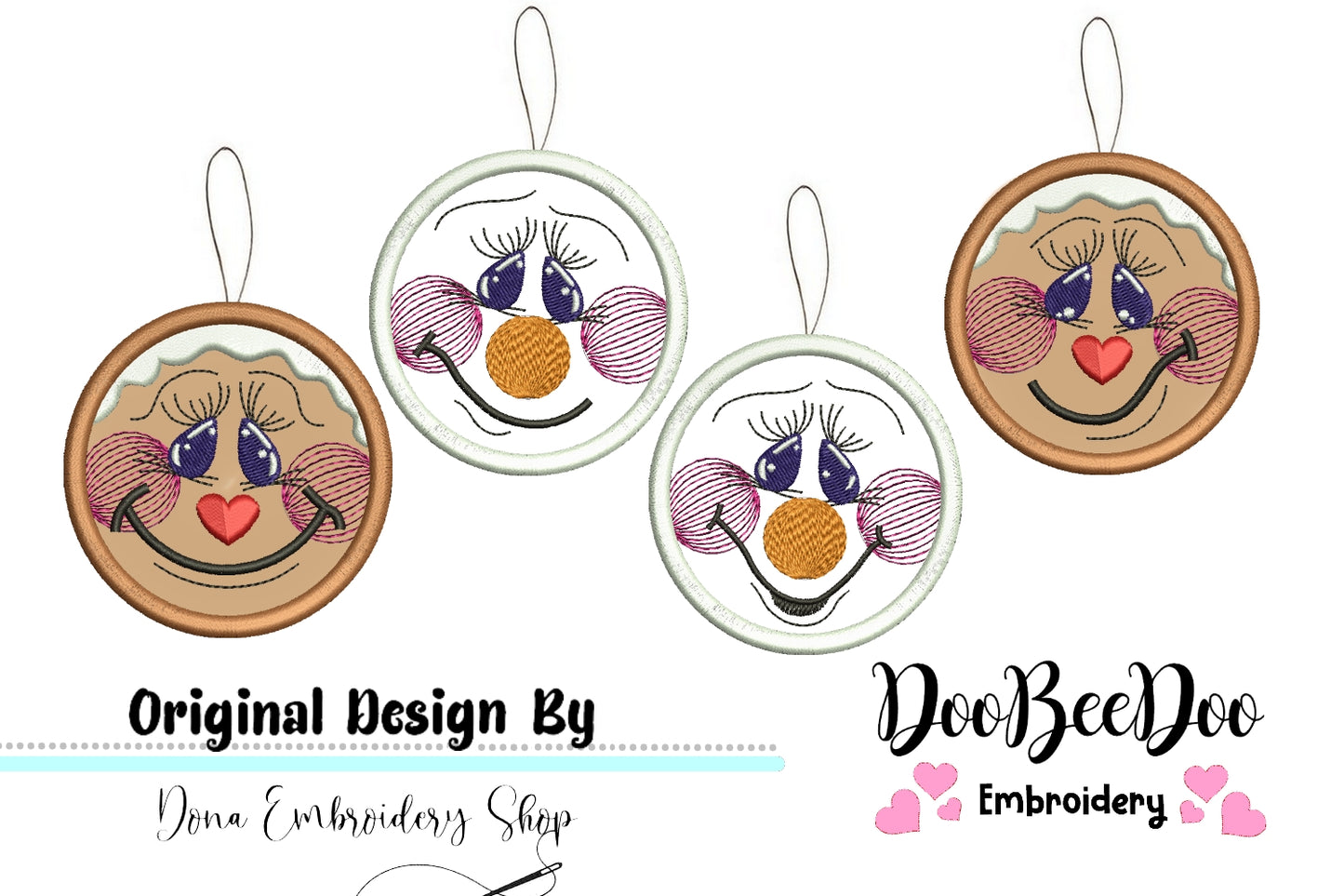 Country Christmas Ornaments - ITH Project - Machine Embroidery Design