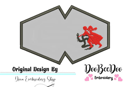 Anti-fascist Face Mask - ITH Project - Machine Embroidery Design