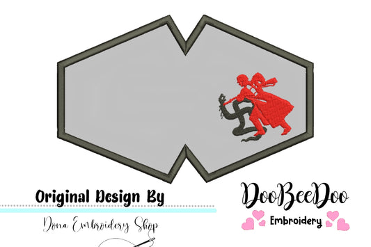 Anti-fascist Face Mask - ITH Project - Machine Embroidery Design