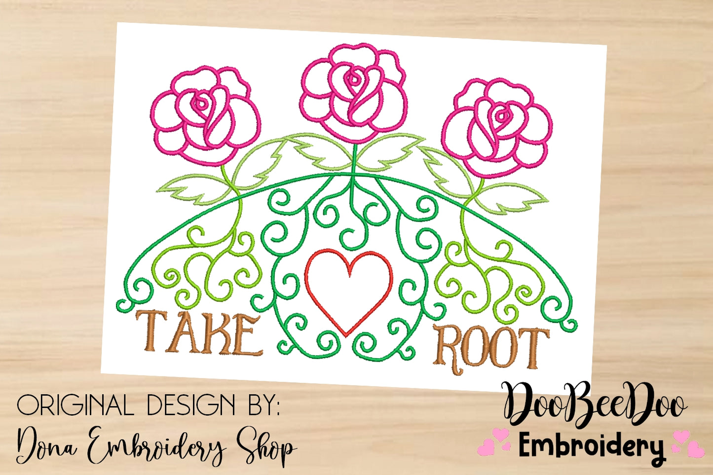 Take Root - Satin Stitch