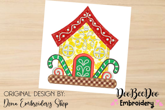 Christmas Candy House - Applique