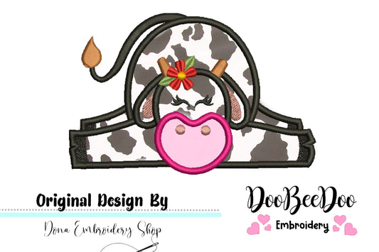 Cute Cow  - Applique