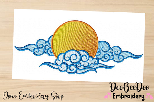 Oriental Sun - Fill Stitch