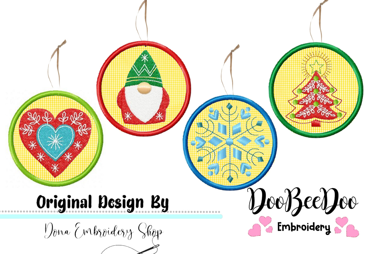 Christmas Ornaments - ITH Project - Machine Embroidery Design