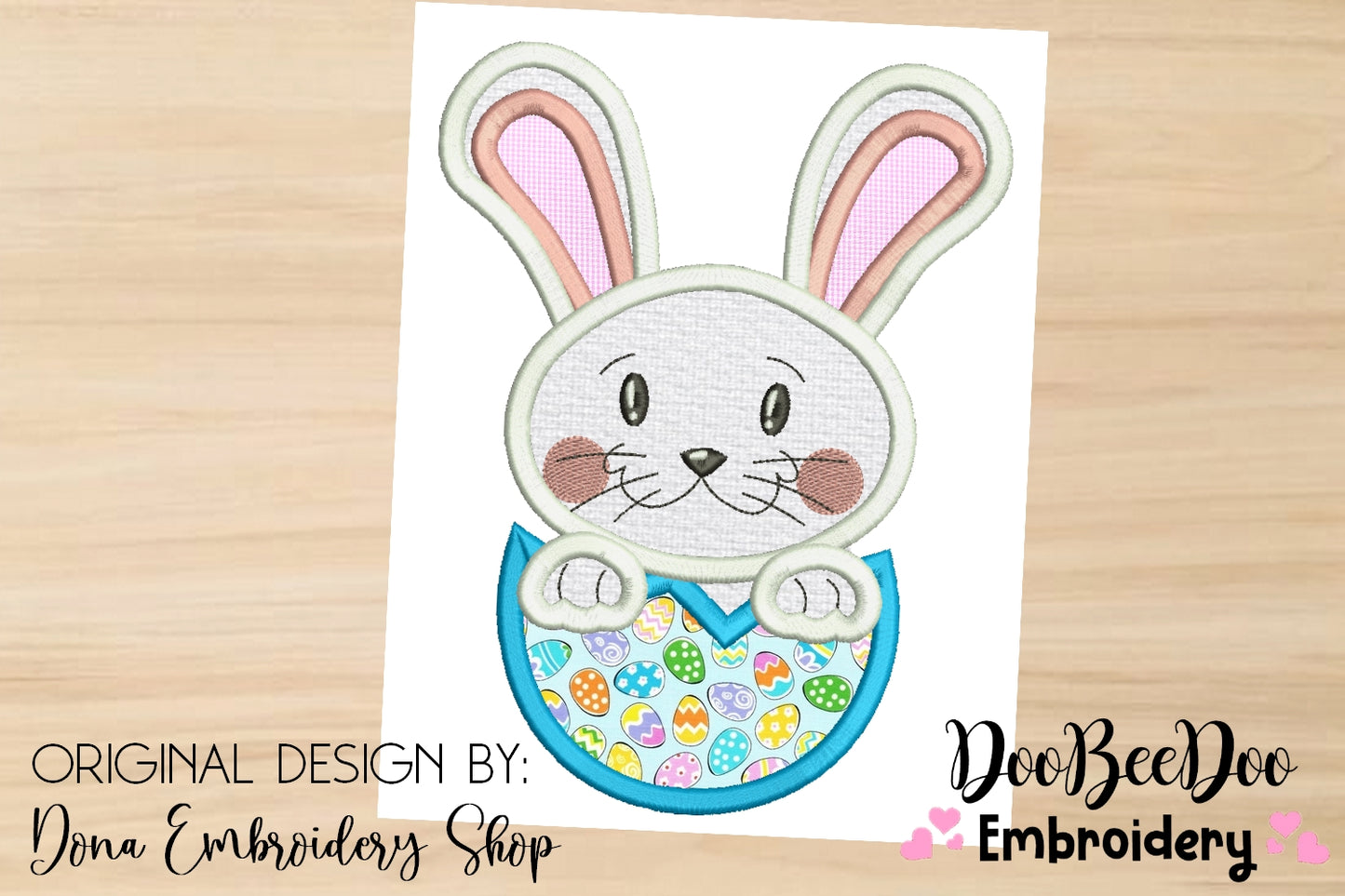 Bunny in the egg  - Applique