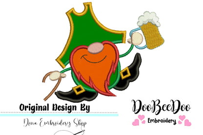 Leprechaun  - Applique - Machine Embroidery Design
