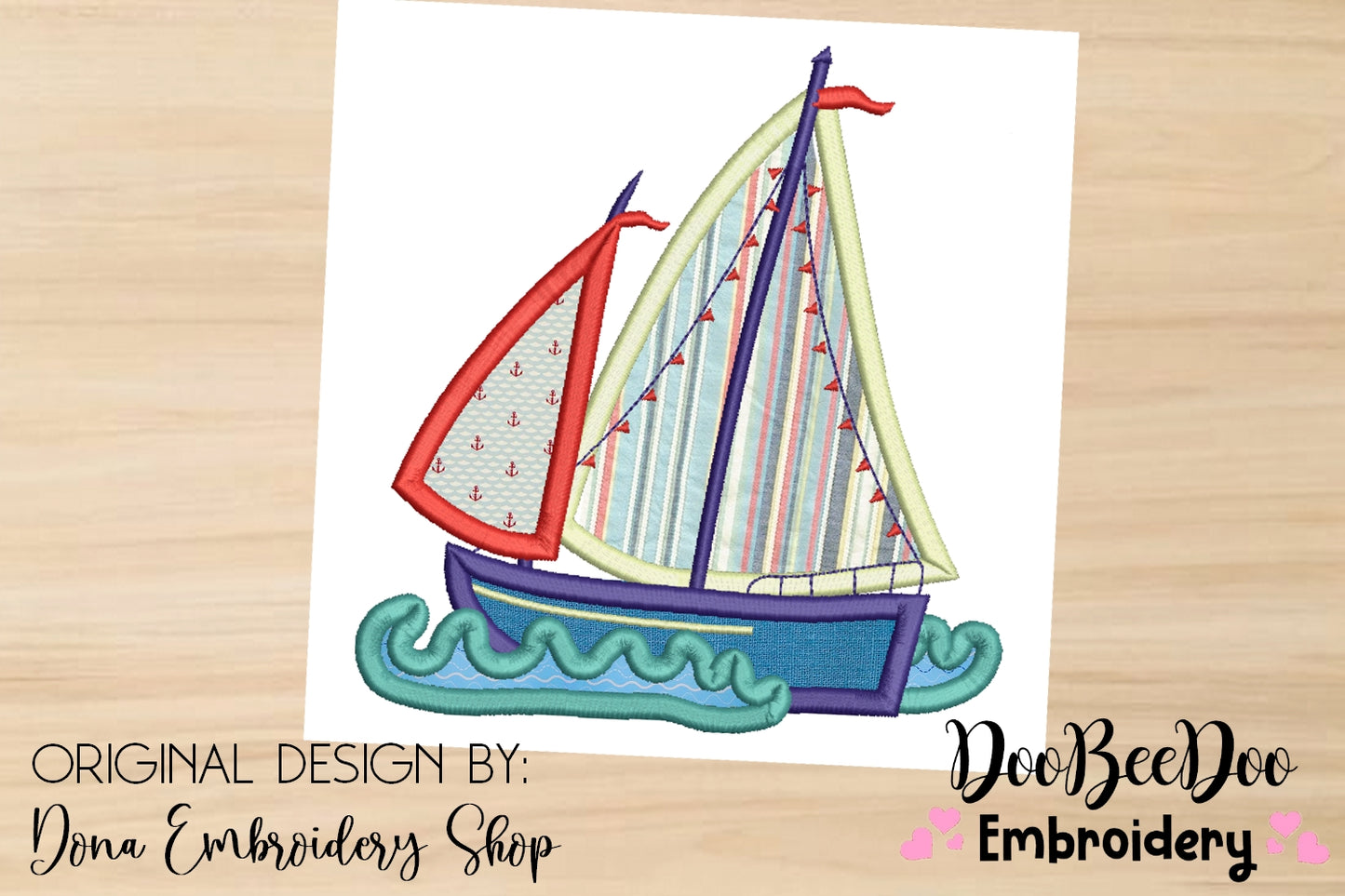 Sailboat 1 - Applique