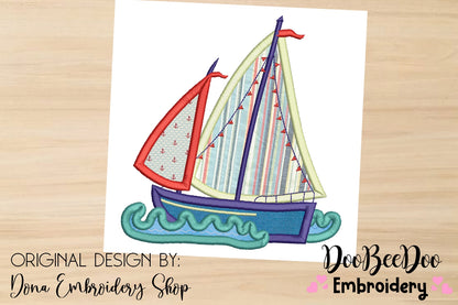 Sailboat 1 - Applique