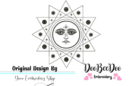 Mystic Sun  - Redwork