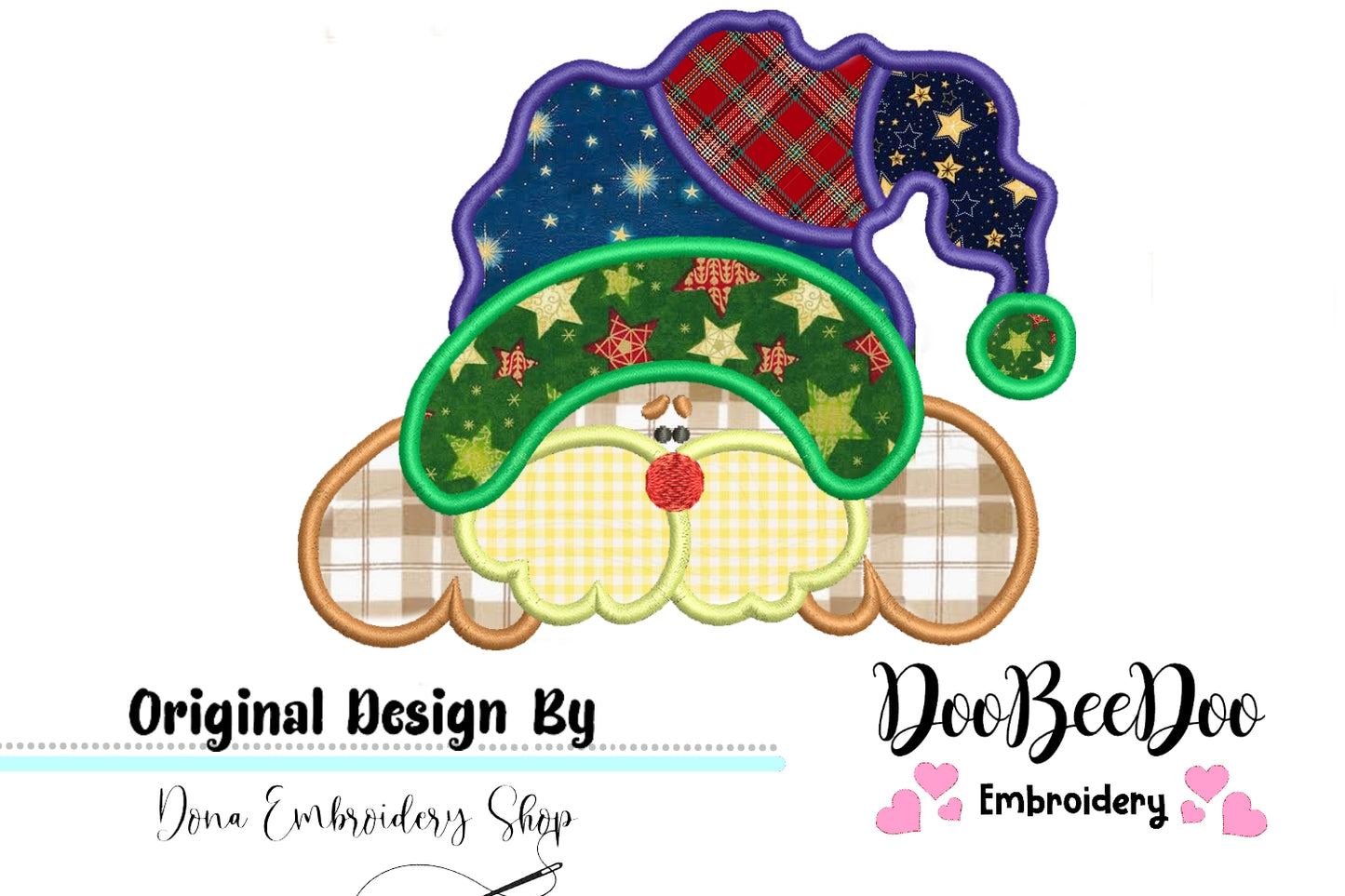 Country Reindeer - Applique - Machine Embroidery Design