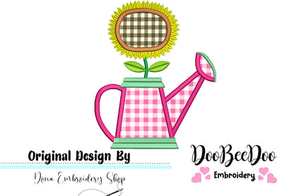 Sunflower Vase  - Applique