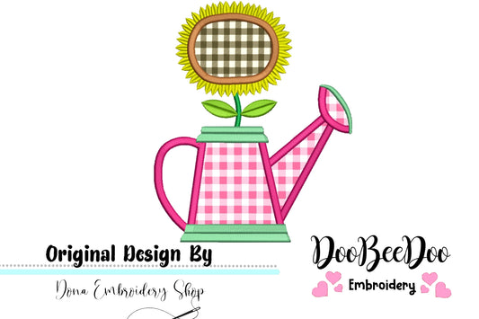 Sunflower Vase  - Applique