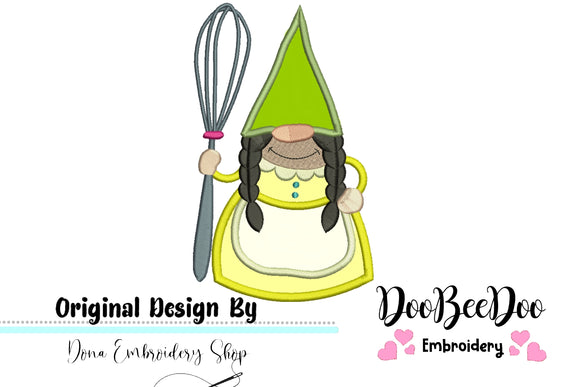 Kitchen Gnome with Whisk - Applique
