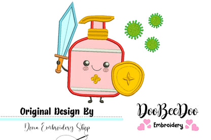 Warrior Germs Killer  - Applique