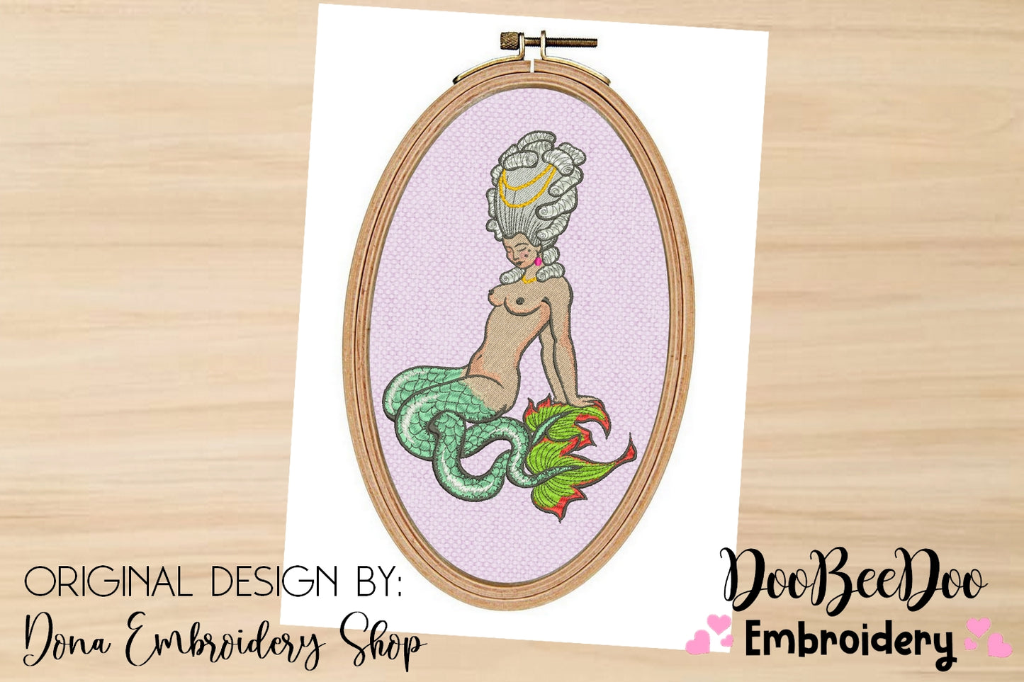 Mermaid Rococo - Satin Stitch