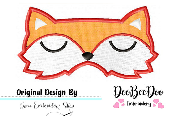 Cute Fox Boy Sleep Mask - ITH Project - Machine Embroidery Design