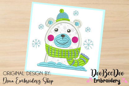 Christmas Bear  - Applique