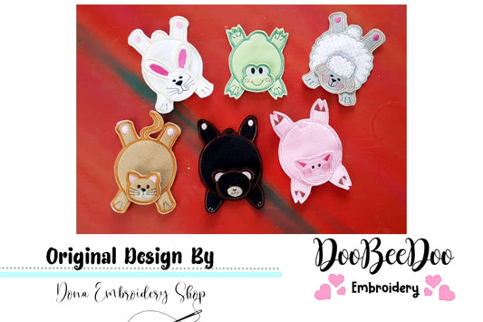 Animal Coasters Pack with 6 designs - ITH Project - Machine Embroidery Design
