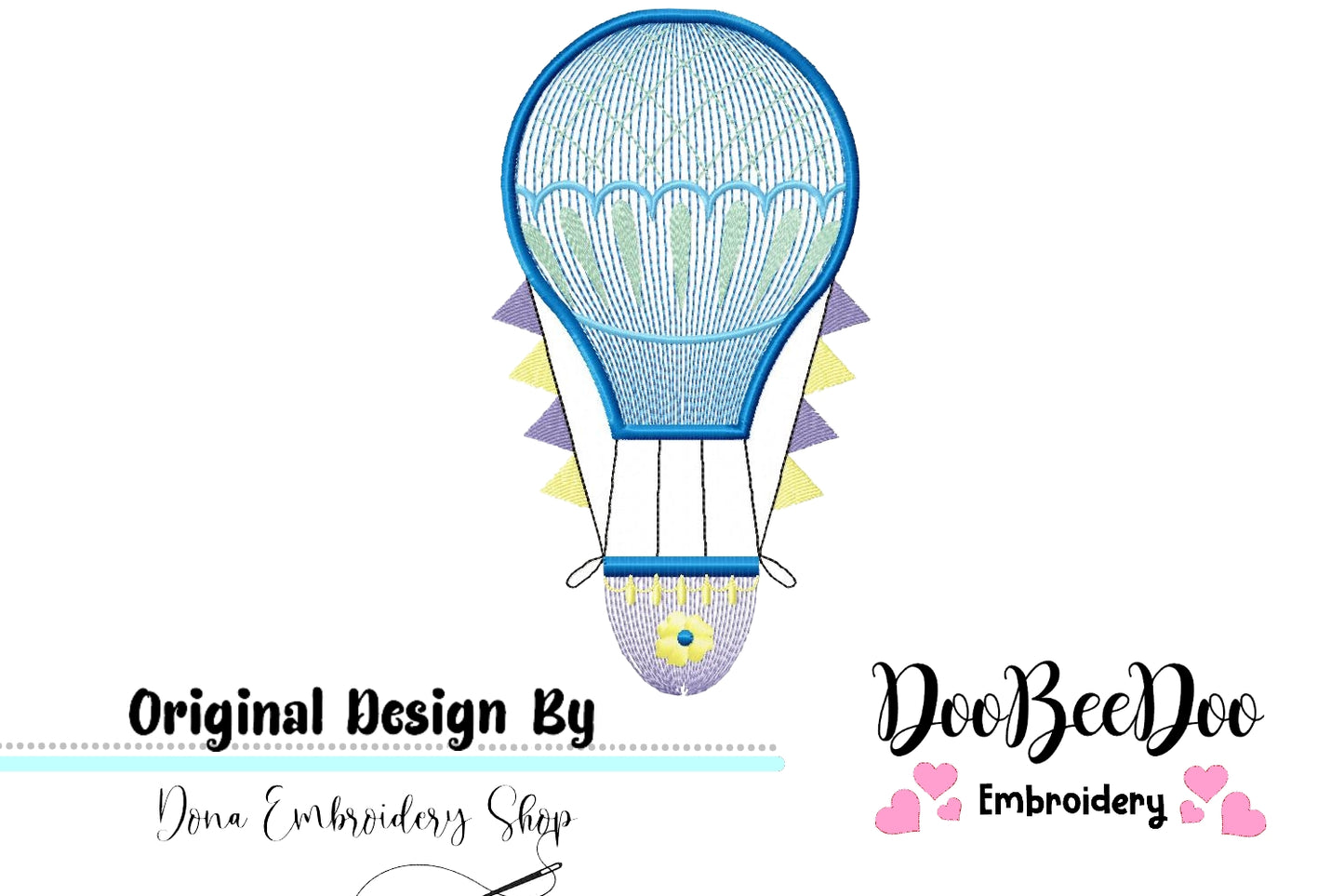 Balloon - Rippled - Machine Embroidery Design