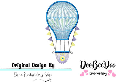 Balloon - Rippled - Machine Embroidery Design