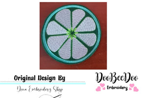 Lemon Coaster- ITH Project - Machine Embroidery Design