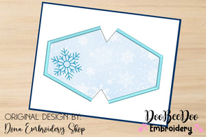 Snowflake Face Mask - ITH Project - Machine Embroidery Design