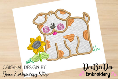 Cute Puppy - Applique