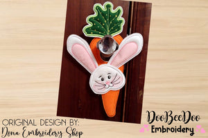 Cute Bunny Door Knobs Hanger - ITH Project - Machine Embroidery Design