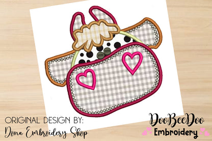 Cute Cow  - Applique