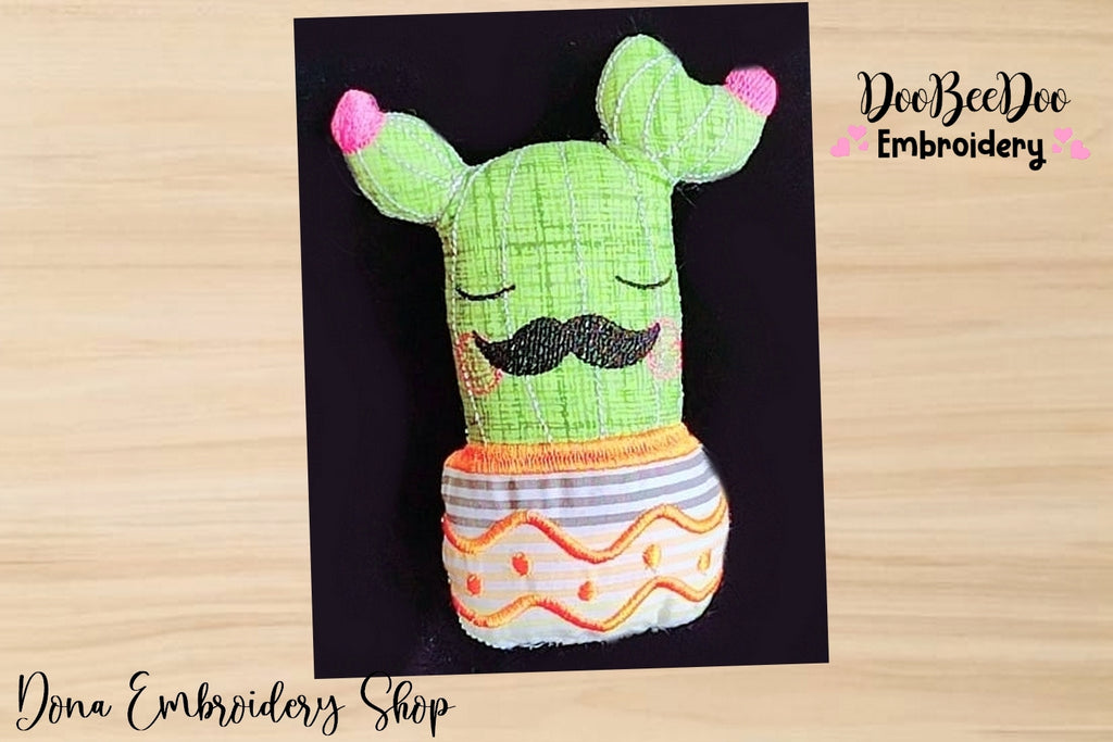 Mexican Cactus Stuffie - ITH Project - Machine Embroidery Design