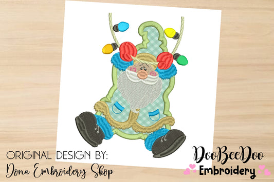 Santa Claus with Ornaments - Applique