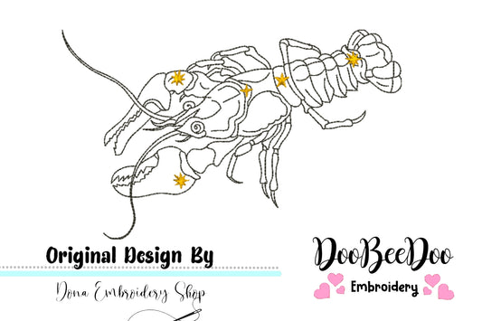 Cancer Constellation - Redwork