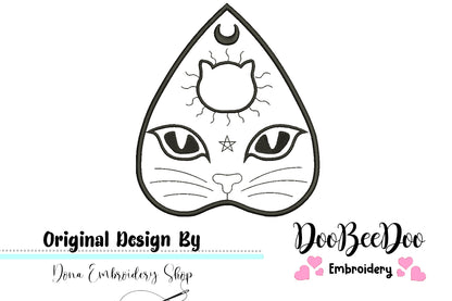 Mystic Cat 2 - Redwork