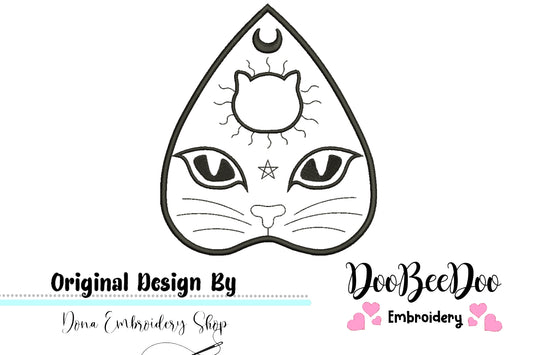 Mystic Cat 2 - Redwork