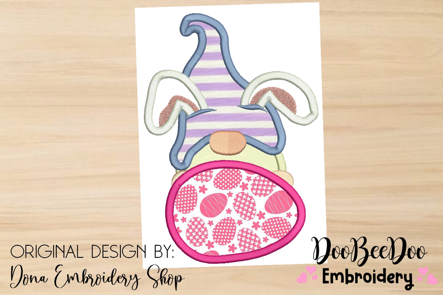 Easter Bunny Gnome - Applique