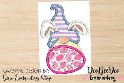 Easter Bunny Gnome - Applique