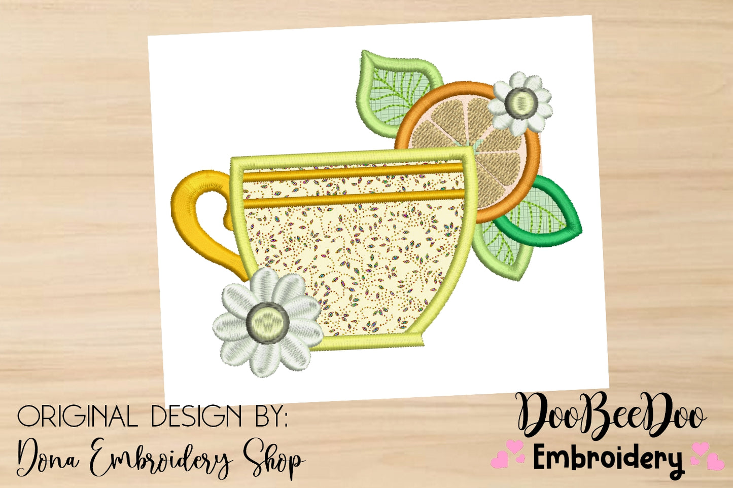 Orange Tea - Applique