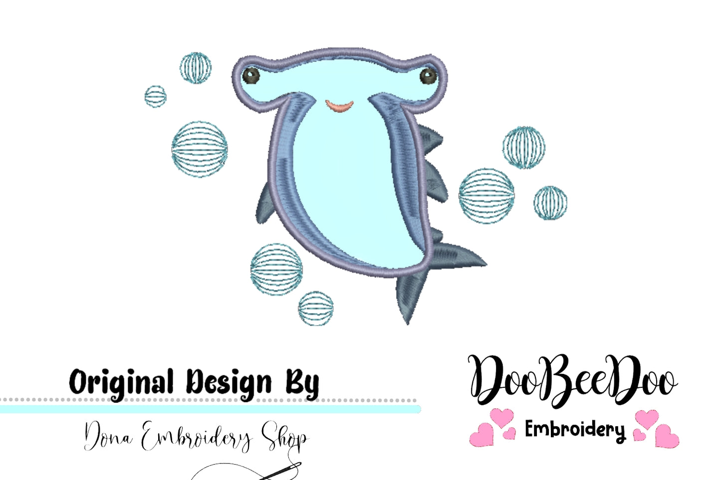 Cute Shark -  Applique