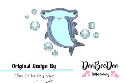 Cute Shark -  Applique