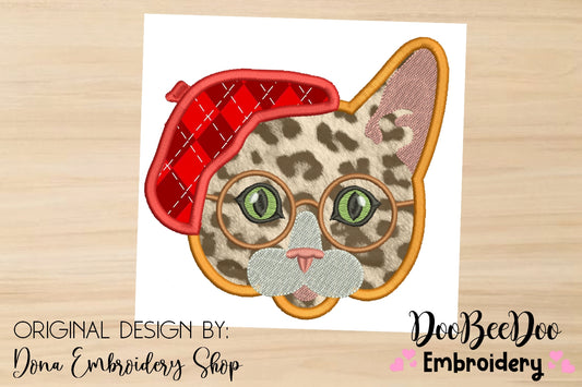 French Cat - Applique