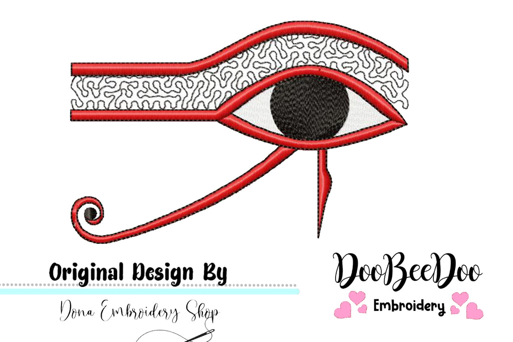 Horus Eye - Fill Stitch - Machine Embroidery Design