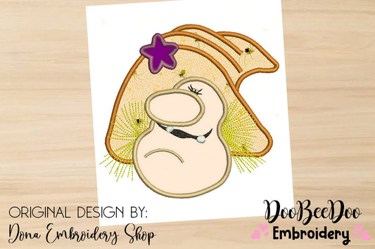 Halloween Witch with Star - Applique